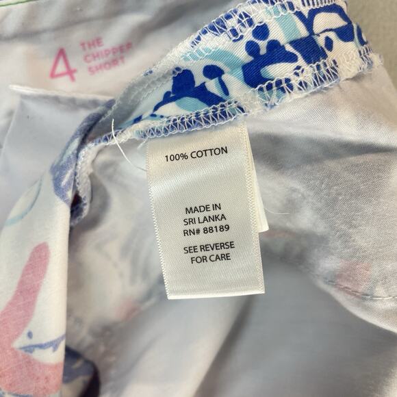 Lilly Pulitzer Chipper Shorts Womens Sz 4 Starfish She She Shells Bermuda Beachy - Picture 8 of 13